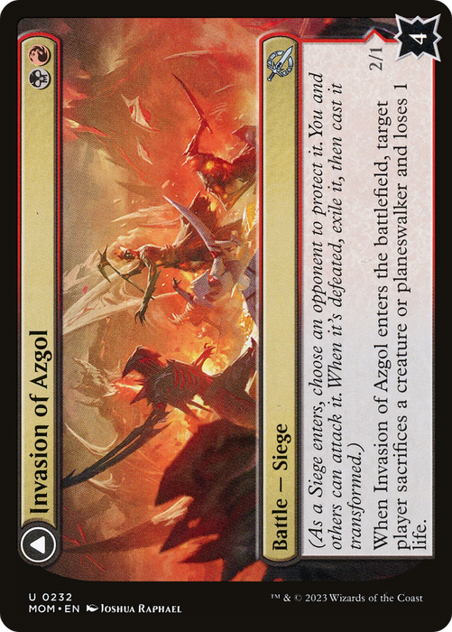 Invasion of Azgol // Ashen Reaper (MOM-232) - uncommon - Foil