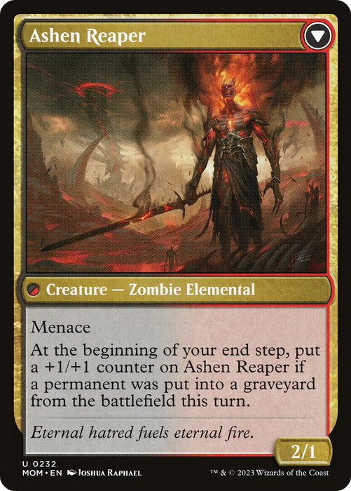 Invasion of Azgol // Ashen Reaper (MOM-232) - uncommon - Foil