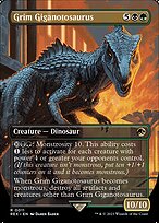 Grim Giganotosaurus (REX-011) - rare (Borderless)