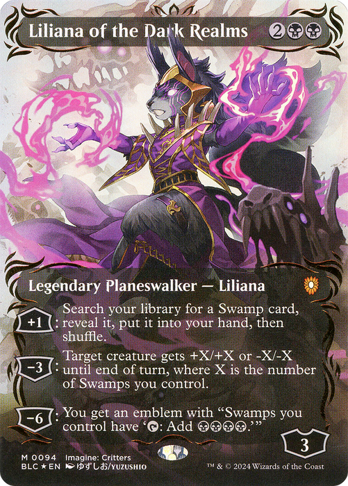 Liliana of the Dark Realms (BLC-094) - mythic (Borderless) - Foil