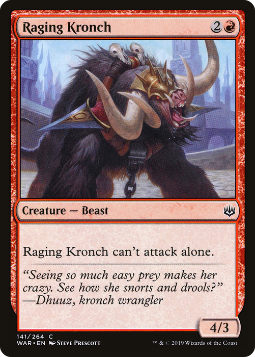 Raging Kronch (WAR-141) - common - Foil