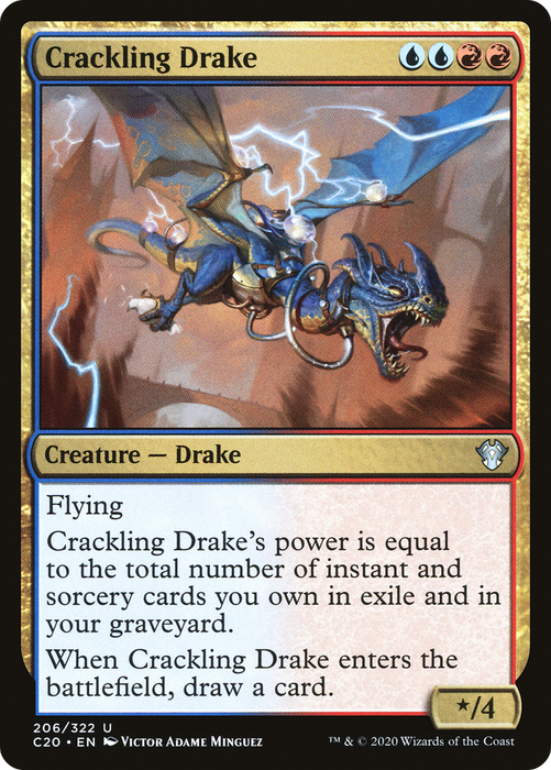 Crackling Drake (C20-206) - uncommon