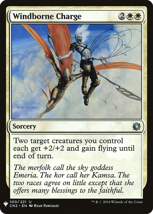 Windborne Charge (LIST-CN2-100) - uncommon