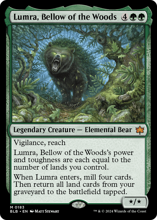 Lumra, Bellow of the Woods (BLB-183) - mythic - Foil