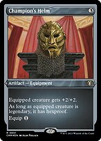 Champion's Helm (CMM-601) - rare - Etched Foil