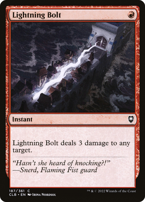 Lightning Bolt (CLB-187) - common - Foil