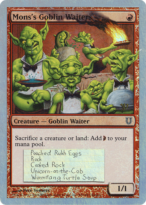 Mons's Goblin Waiters (UNH-82★) - common - Foil