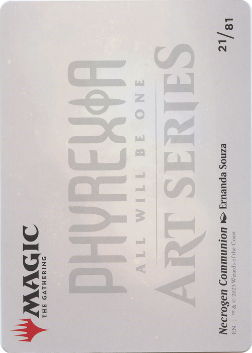 Necrogen Communion // Necrogen Communion (AONE-021) - common (Borderless) - Foil