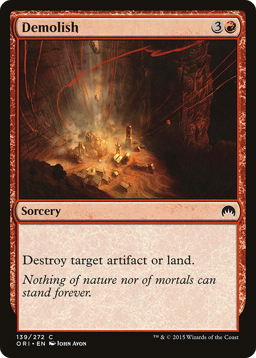 Demolish (ORI-139) - common - Foil