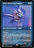 Esior, Wardwing Familiar (CMR-557) - uncommon - Etched Foil
