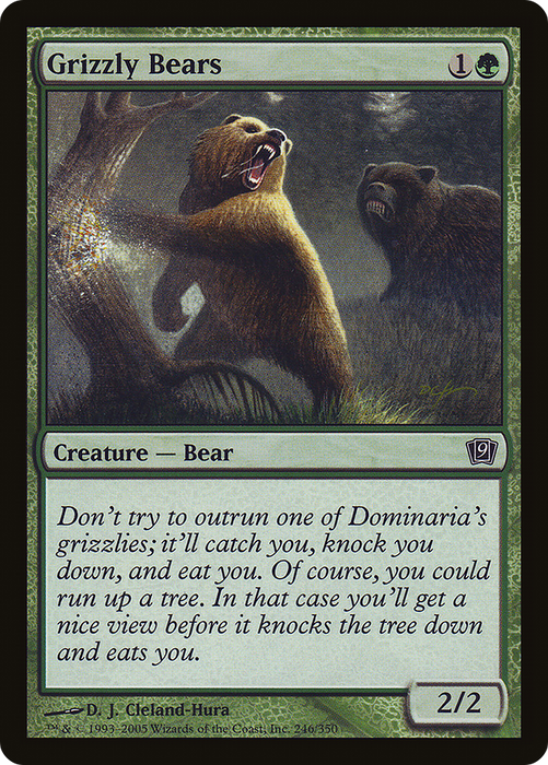 Grizzly Bears (9ED-246★) - common - Foil