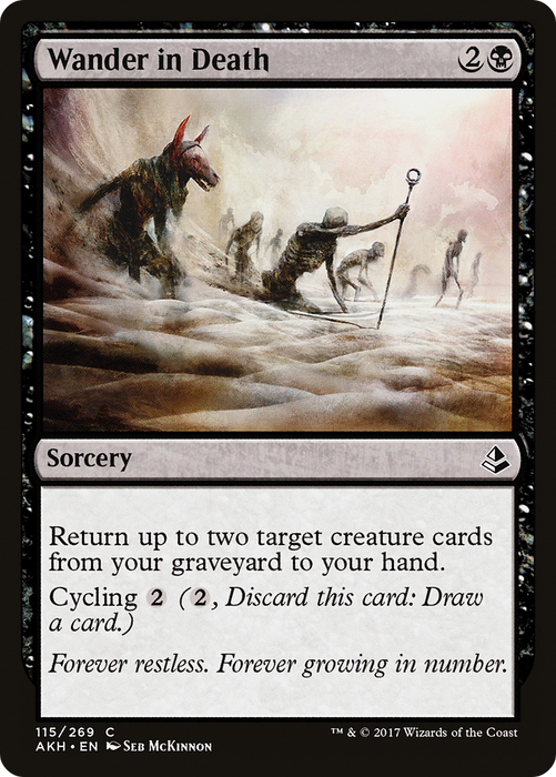Wander in Death (AKH-115) - common - Foil