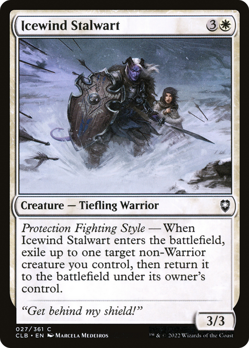 Icewind Stalwart (CLB-027) - common - Foil