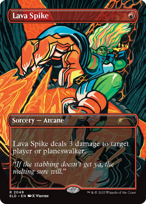 Lava Spike (2049) (Rainbow Foil) (SLD-2049) - rare - Foil