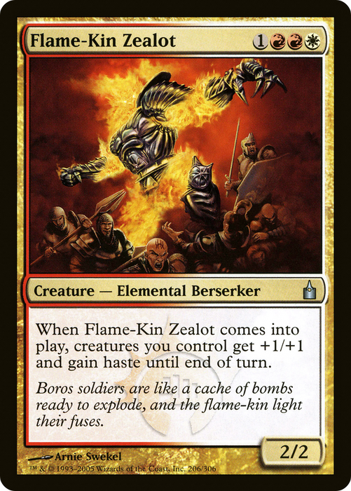 Flame-Kin Zealot (RAV-206) - uncommon