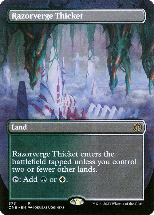 Razorverge Thicket (ONE-373) - rare (Borderless)