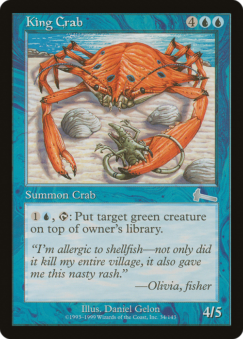 King Crab (ULG-034) - uncommon - Foil