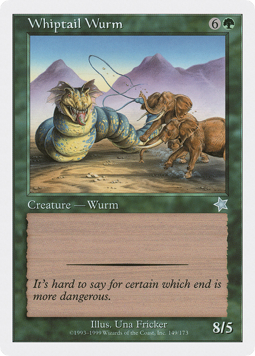 Whiptail Wurm (S99-149) - uncommon