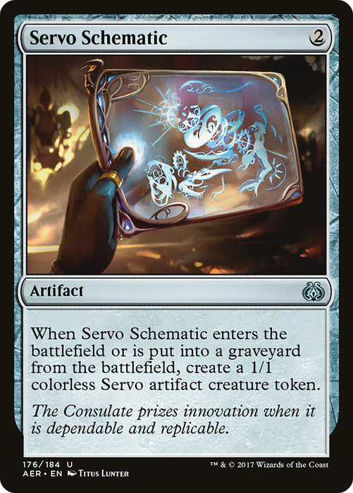 Servo Schematic (AER-176) - uncommon - Foil