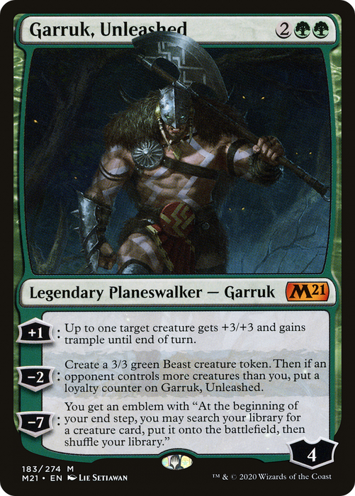 Garruk, Unleashed (M21-183) - mythic