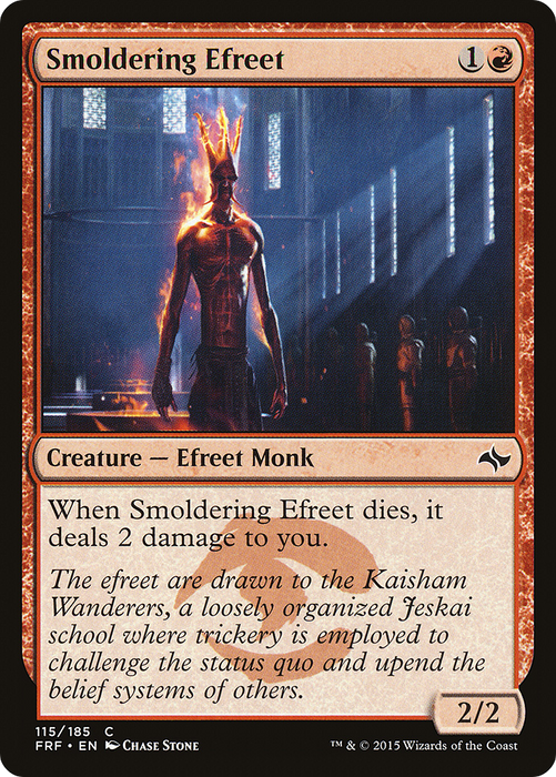 Smoldering Efreet (FRF-115) - common - Foil