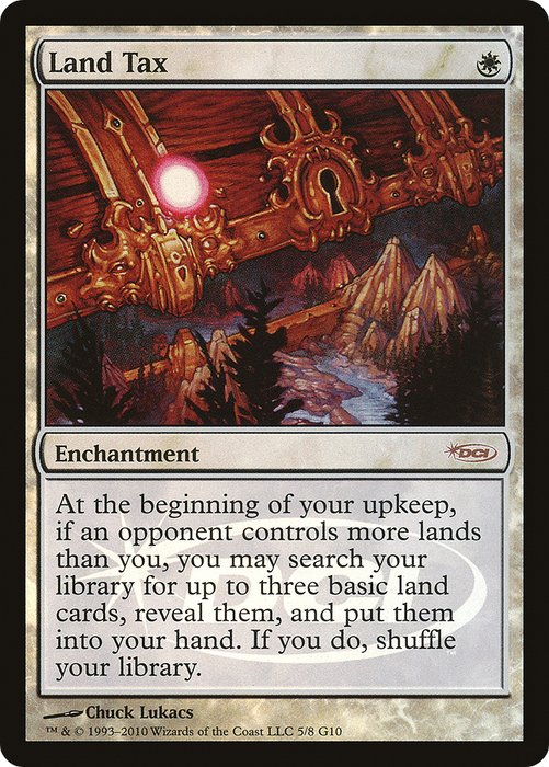 Land Tax (JDG-005) - rare - Foil