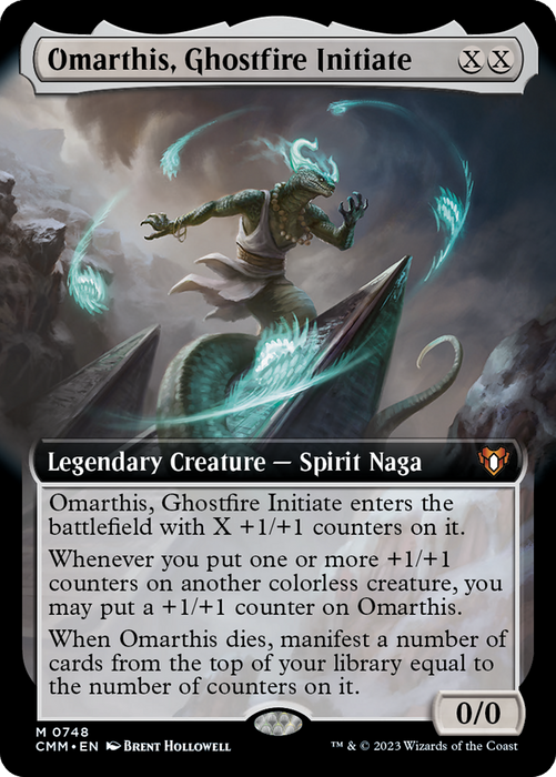 Omarthis, Ghostfire Initiate (CMM-748) - mythic: (Extended Art)