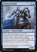 Protocol Knight (MOM-074) - common - Foil