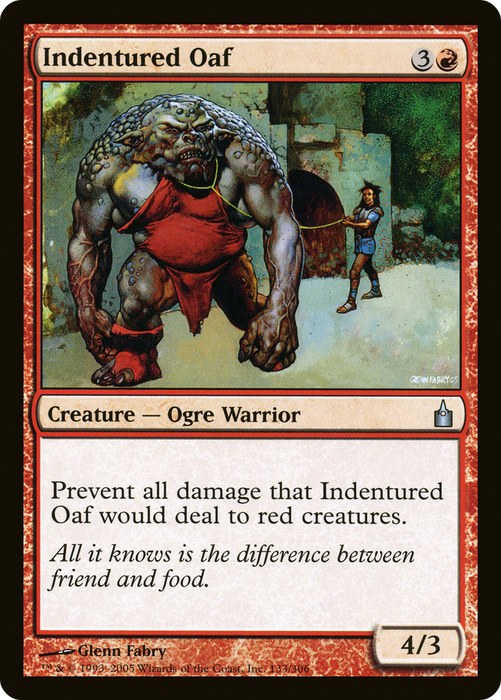 Indentured Oaf (RAV-133) - uncommon