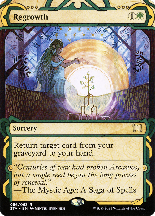 Regrowth (STA-056) - rare: (Showcase) (Borderless) - Foil