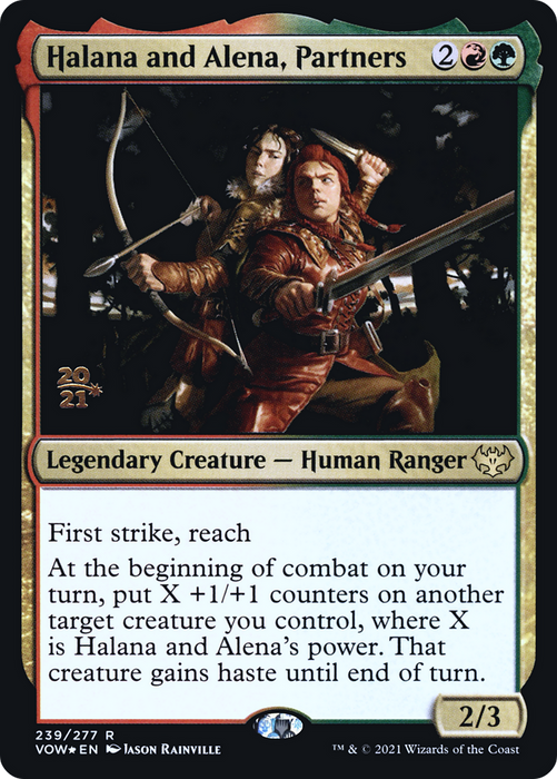 Halana and Alena, Partners (PRE-239S) - rare - Foil