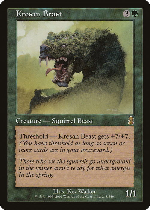 Krosan Beast (ODY-248) - rare - Foil