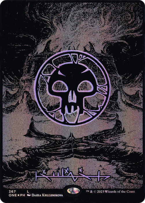 Swamp (ONE-367) - common (Borderless) - Foil