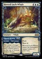 Horned Loch-Whale // Lagoon Breach (WOE-278) - rare: (Showcase)