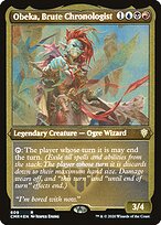 Obeka, Brute Chronologist (CMR-609) - rare - Etched Foil