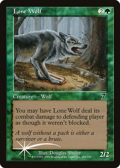 Lone Wolf (7ED-254★) - common - Foil
