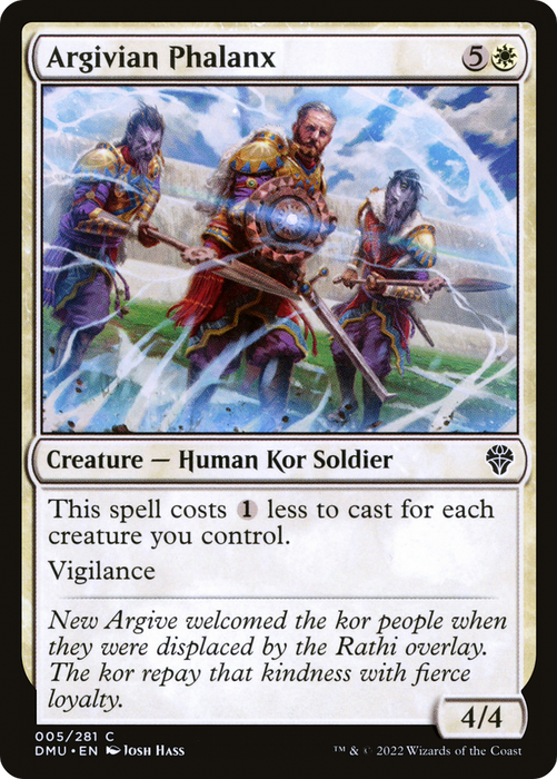 Argivian Phalanx (DMU-005) - common - Foil