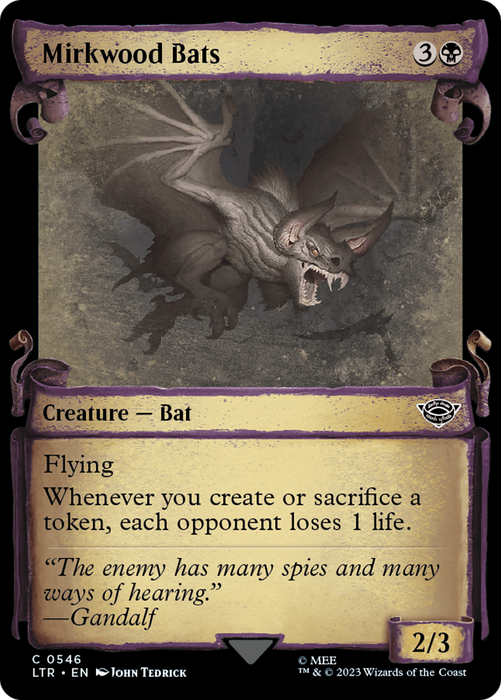 Mirkwood Bats (LTR-546) - common: (Showcase) - Foil