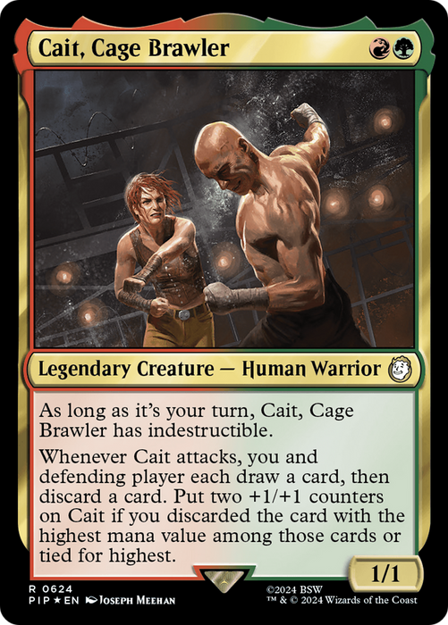 Cait, Cage Brawler (PIP-624) - rare - Foil