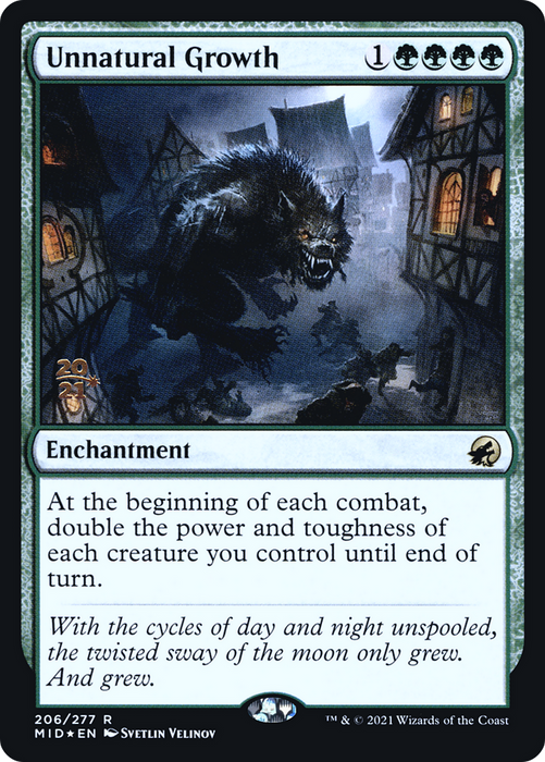 Unnatural Growth (PRE-206S) - rare - Foil