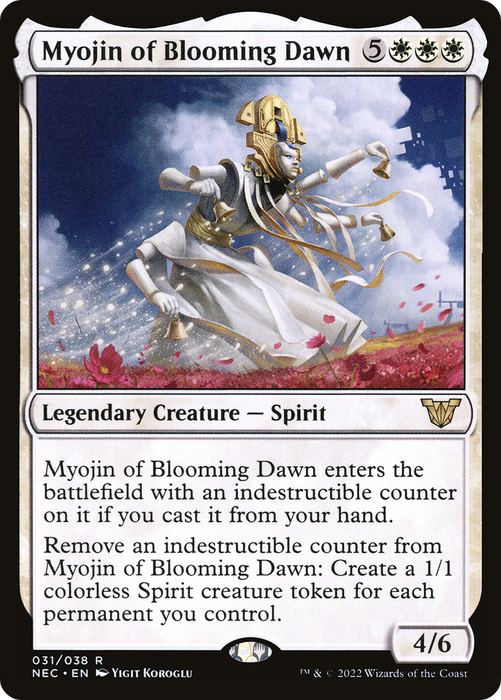 Myojin of Blooming Dawn (NEC-031) - rare - Foil