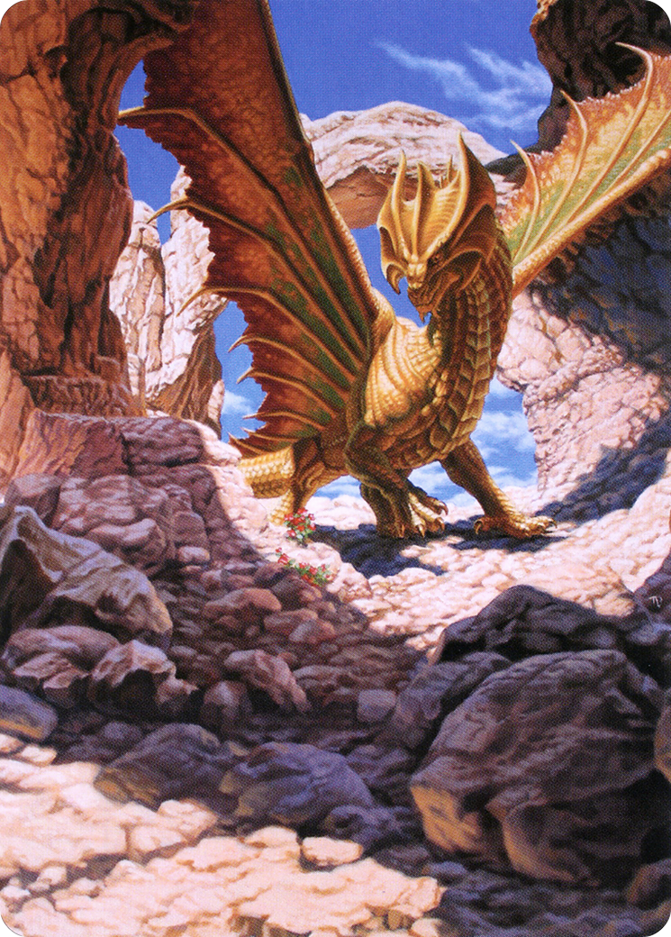 Ancient Brass Dragon // Ancient Brass Dragon (ACLB-002) - common (Borderless) - Foil