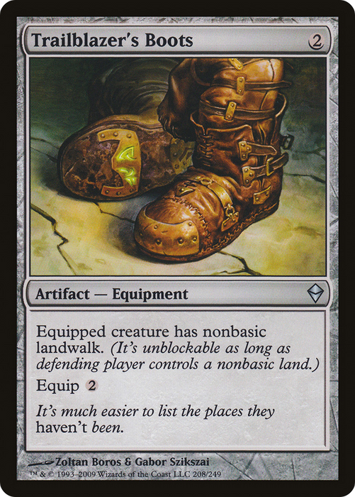 Trailblazer's Boots (ZEN-208) - uncommon - Foil
