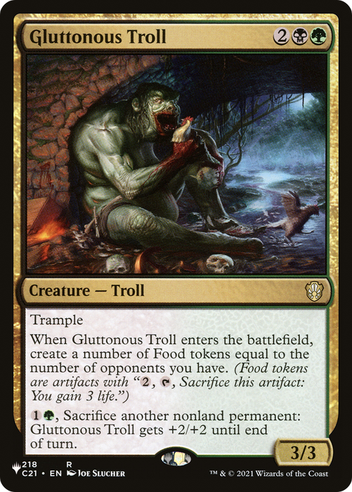 Gluttonous Troll (LIST-C21-218) - rare