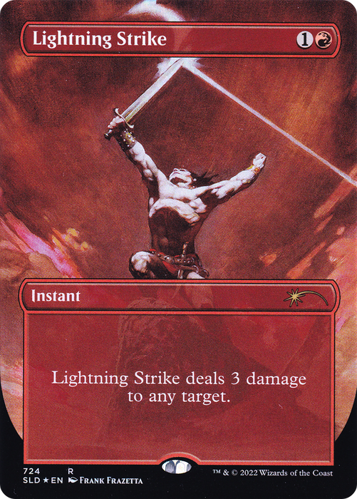 Lightning Strike (SLD-724) - rare (Borderless) - Foil