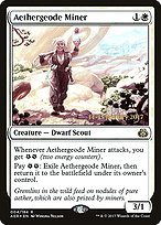 Aethergeode Miner (PRE-04S) - rare - Foil