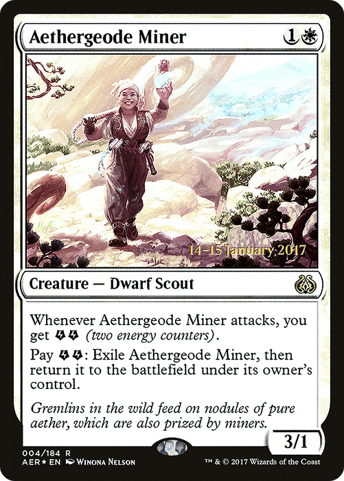 Aethergeode Miner (PRE-04S) - rare - Foil