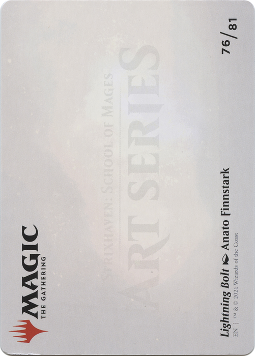 Lightning Bolt // Lightning Bolt (ASTX-076) - common (Borderless) - Foil