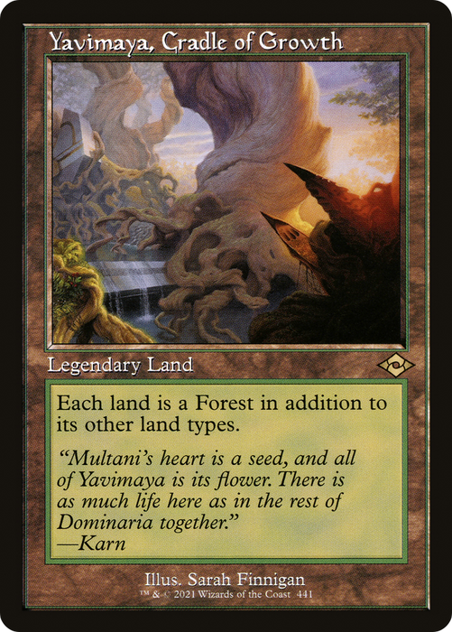 Yavimaya, Cradle of Growth (MH2-441) - rare - Foil