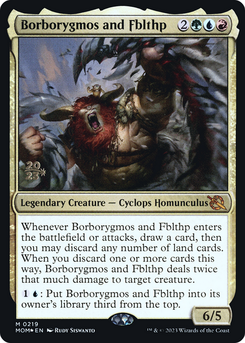 Borborygmos and Fblthp (PRE-219S) - mythic - Foil